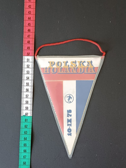 gagliardetto Pennant calcio Polska holandia 1975