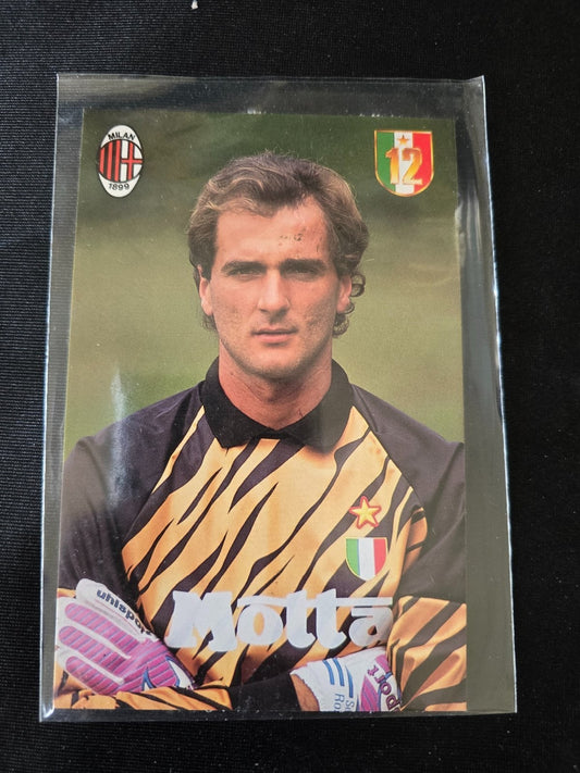 A.C. Milan 1899  cartolina  con annullo 12� scudetto 1991/92 Sebastiano Rossi