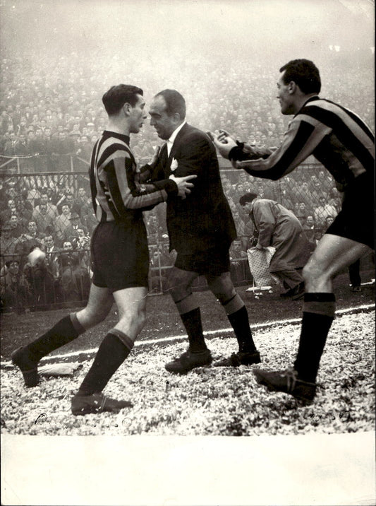Foto Angelillo Internazionale-Juventus 1958 San Siro sospensione partita