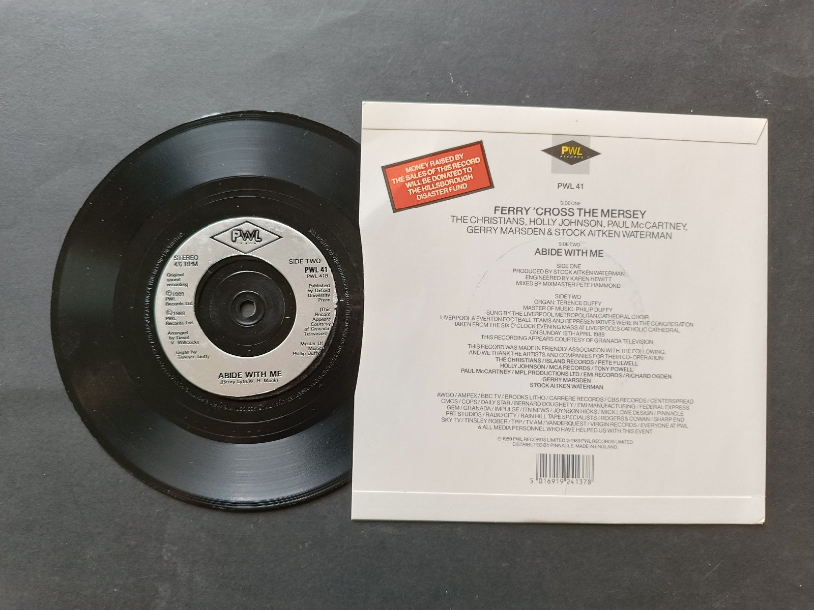 Vinile 45 giri FERRY 'CROSS THE MERSEY