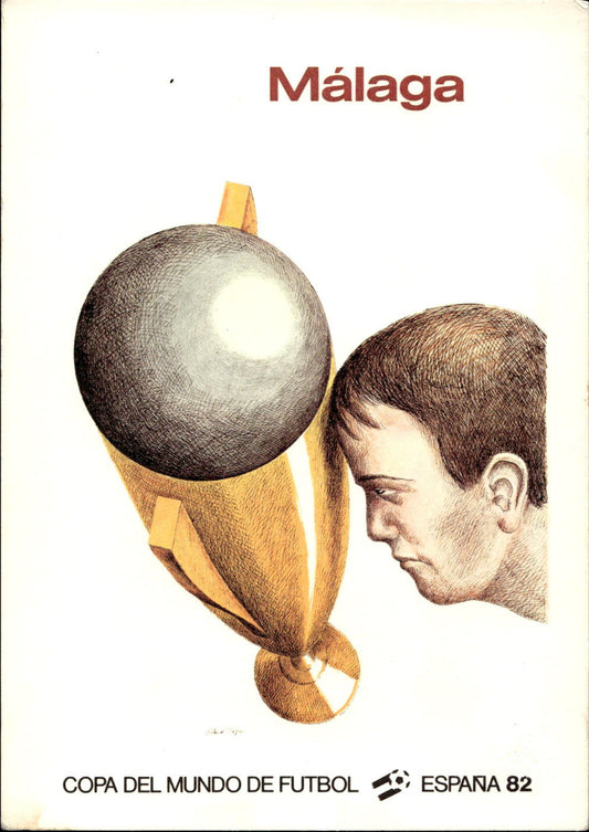 cartolina calciatori Espana 82 Malaga