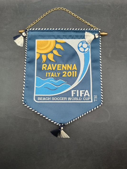 Gagliardetto Pennant Fanion wimpel Ravenna IT 2011 Beach Soccer World Cup FIFA