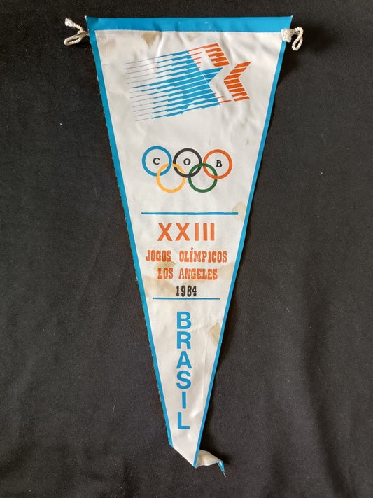 Gagliardetto Pennant Brasile Jogos Olimpicos Los Angeles 1984 XXIII Olimpiadi