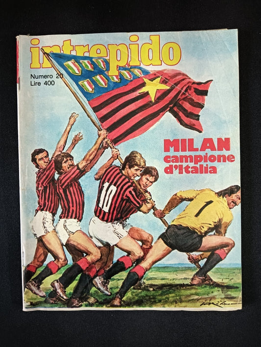 Rivista  INTREPIDO n 20 Milan campione d'Italia