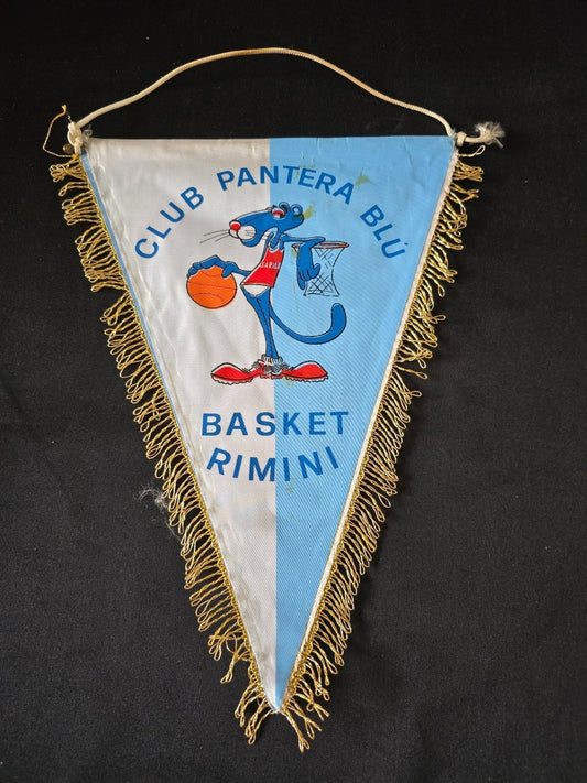 Gagliardetto Pennant CLUB PANTERA BLU Basket Rimini originale