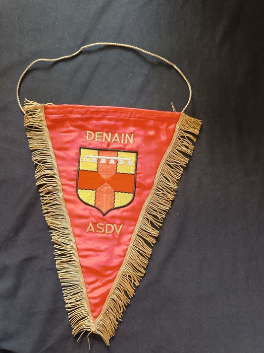 Gagliardetto Pennant ASDV Denain Francia Vintage