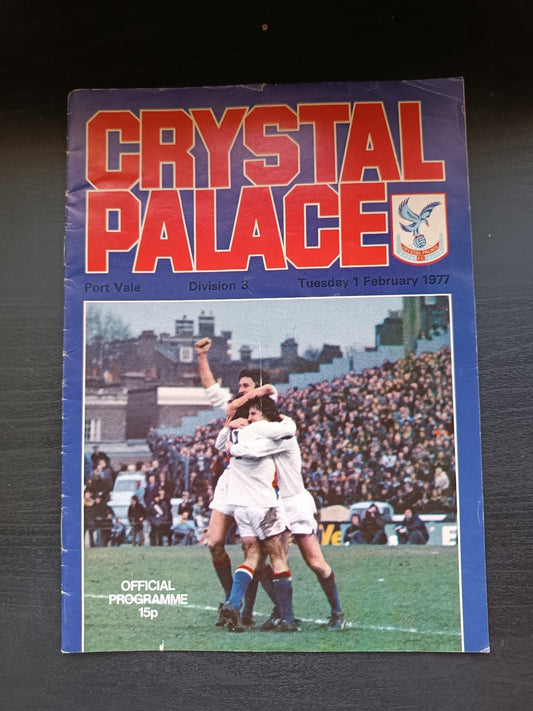 programma calcio Crystal Palace Official Programme 1st 1977