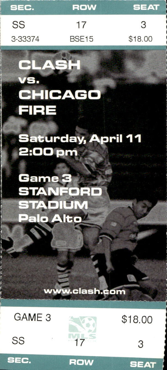 biglietto stadio CLASH VS CHICAGO FIRE