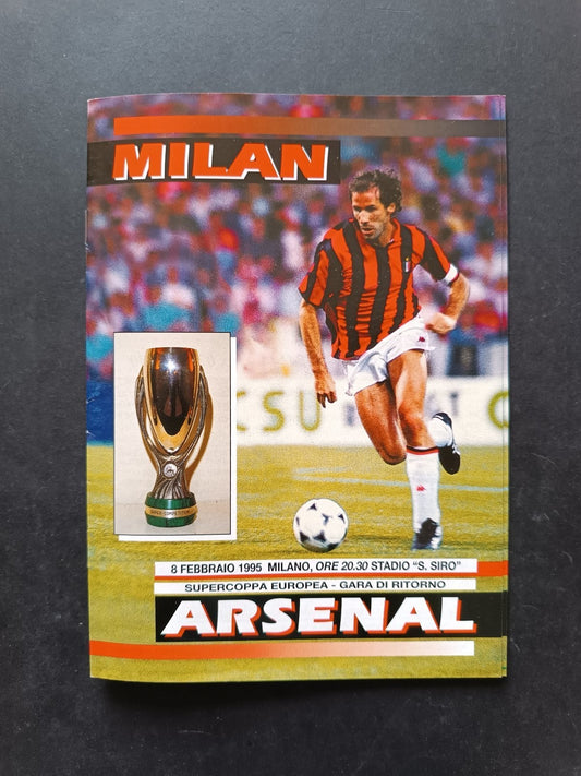 programma Ufficiale MILAN ARSENAL Supercoppa Europea 8 febbraio 2005